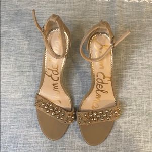 Brand new tan heels, sam edelman